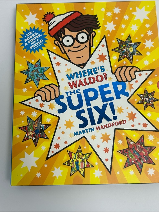 Other - Where's Waldo The Super Six Complete Box Set 6 Books Puzzle Poster